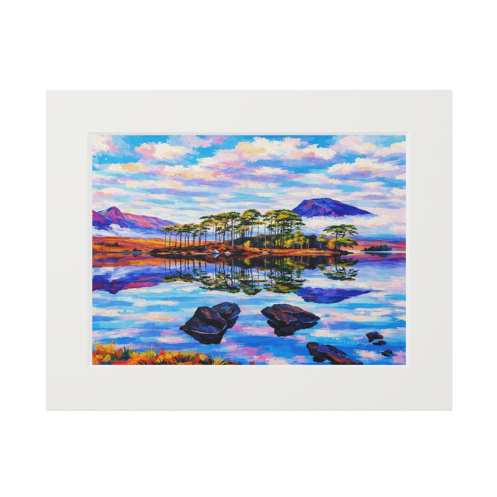 Fern Island Connemara- Acrylic Fine Art Print (Passepartout Frame)