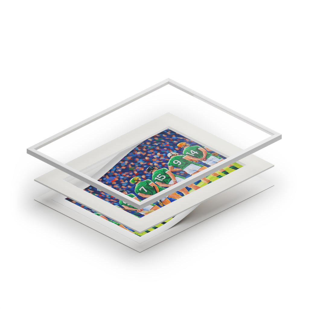 Hurling Line Out - Fine Art Print (Passepartout Frame)