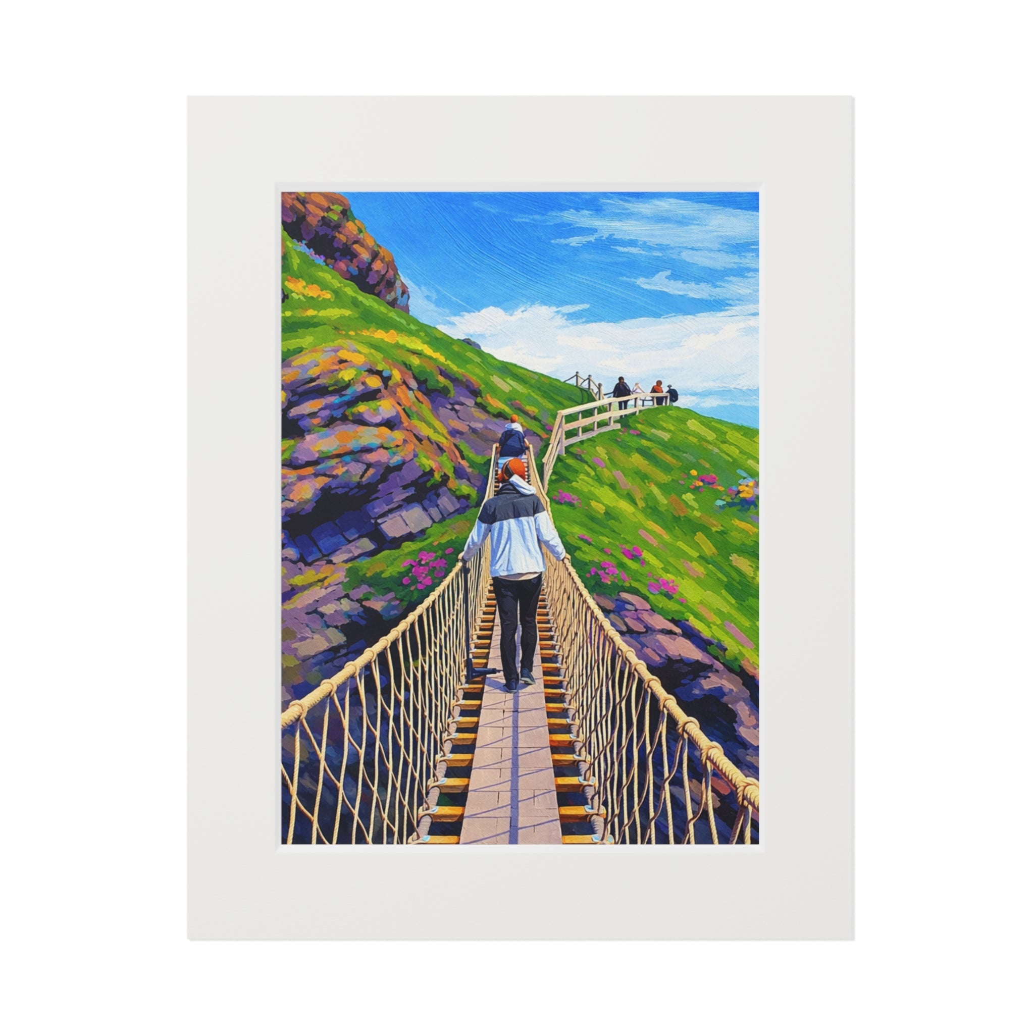 Irish Rope Bridge - Acrylic Fine Art Print