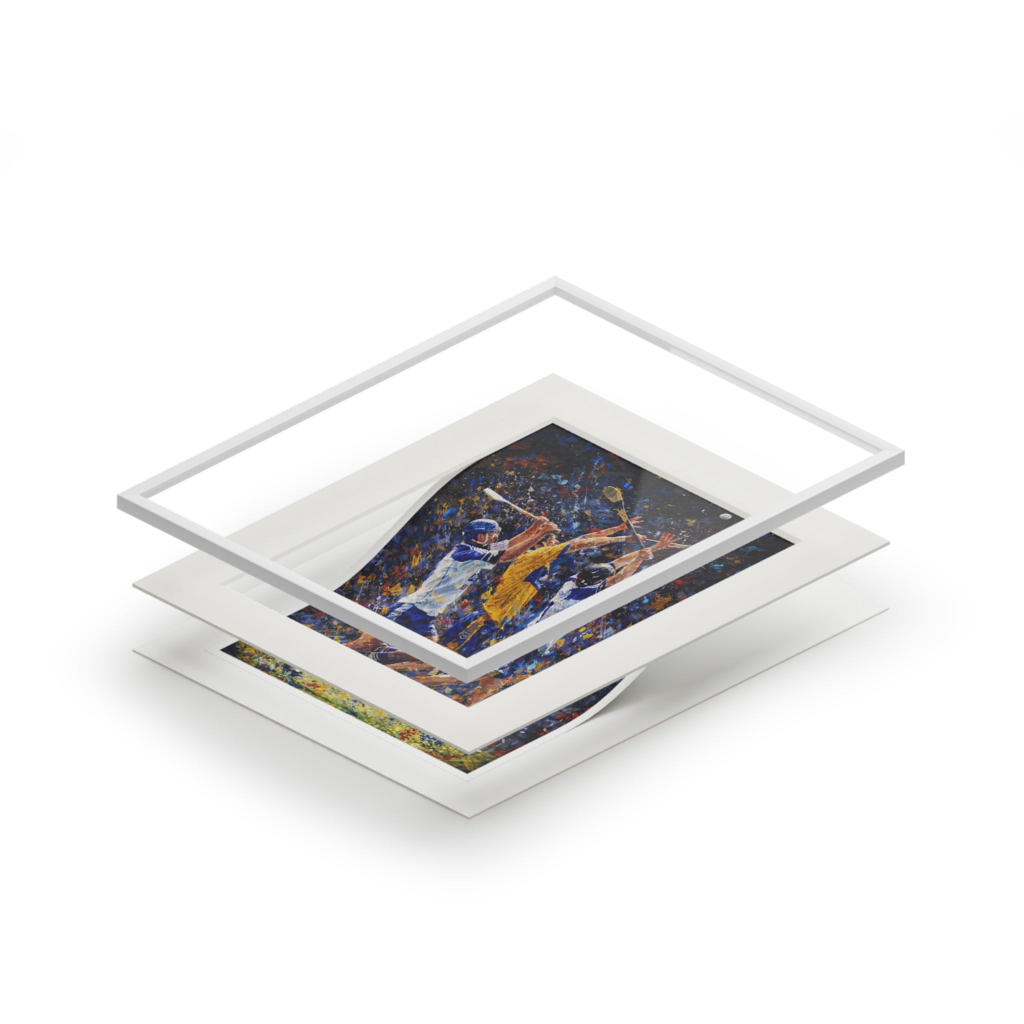 Hurling Clash - Expressionism Fine Art Print