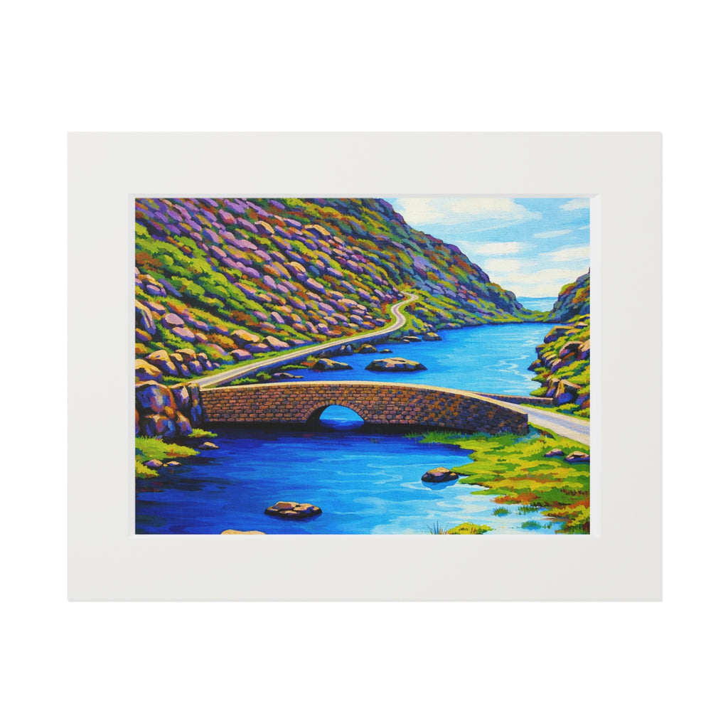 Gap of Dunloe Kerry- Acrylic Fine Art Print (Passepartout Frame)