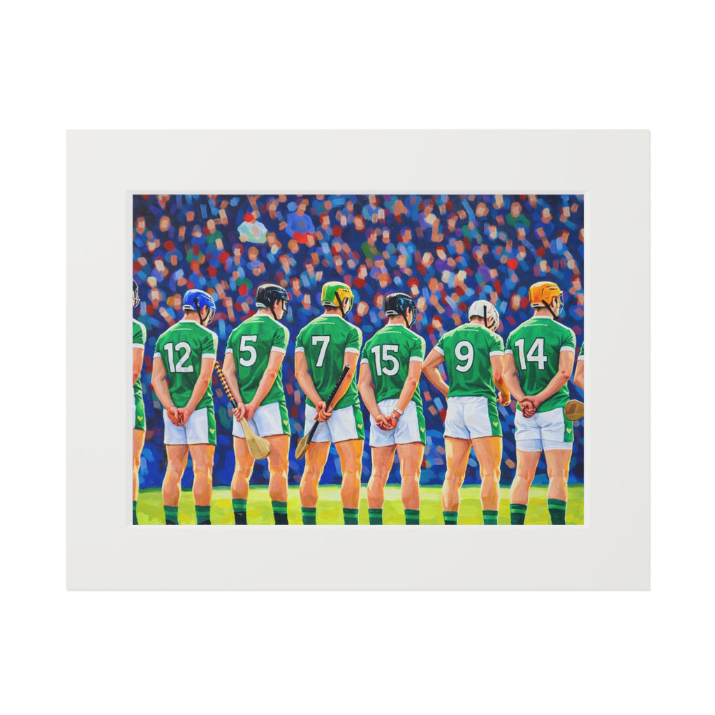 Hurling Line Out - Fine Art Print (Passepartout Frame)