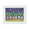 Hurling Line Out - Fine Art Print (Passepartout Frame)