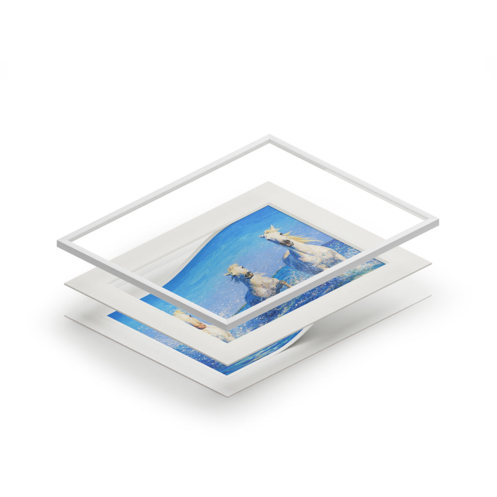 Connemara Pony - Acrylic Fine Art Print (Passepartout Frame)