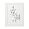 GAA Celebrations - Single Line Fine Art Print (Passepartout Frame)