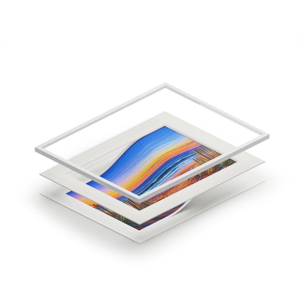 Spanish Point Beach - Acrylic Fine Art Print (Passepartout Frame)