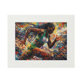 Athletics- Expressionism Fine Art Print (Passepartout Frame)