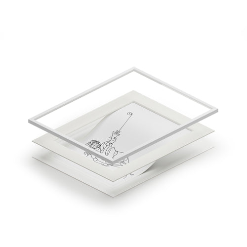 Camogie - Single Line Fine Art Print (Passepartout Frame)