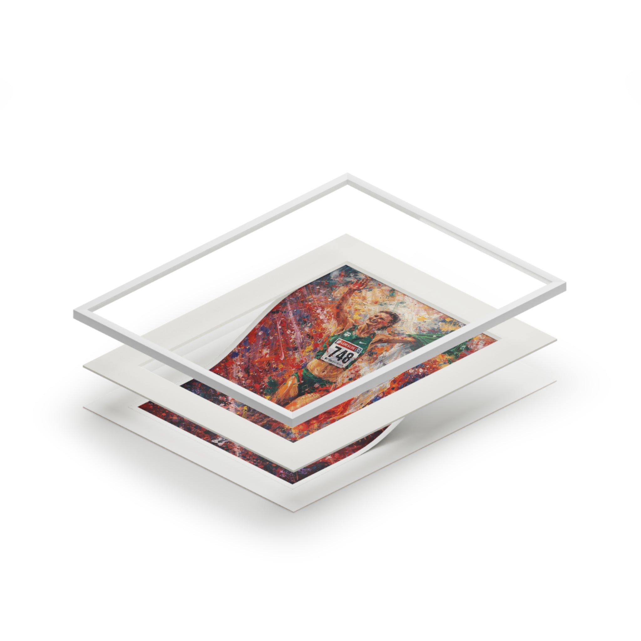 Women's Athletics - Expressionism Fine Art Print