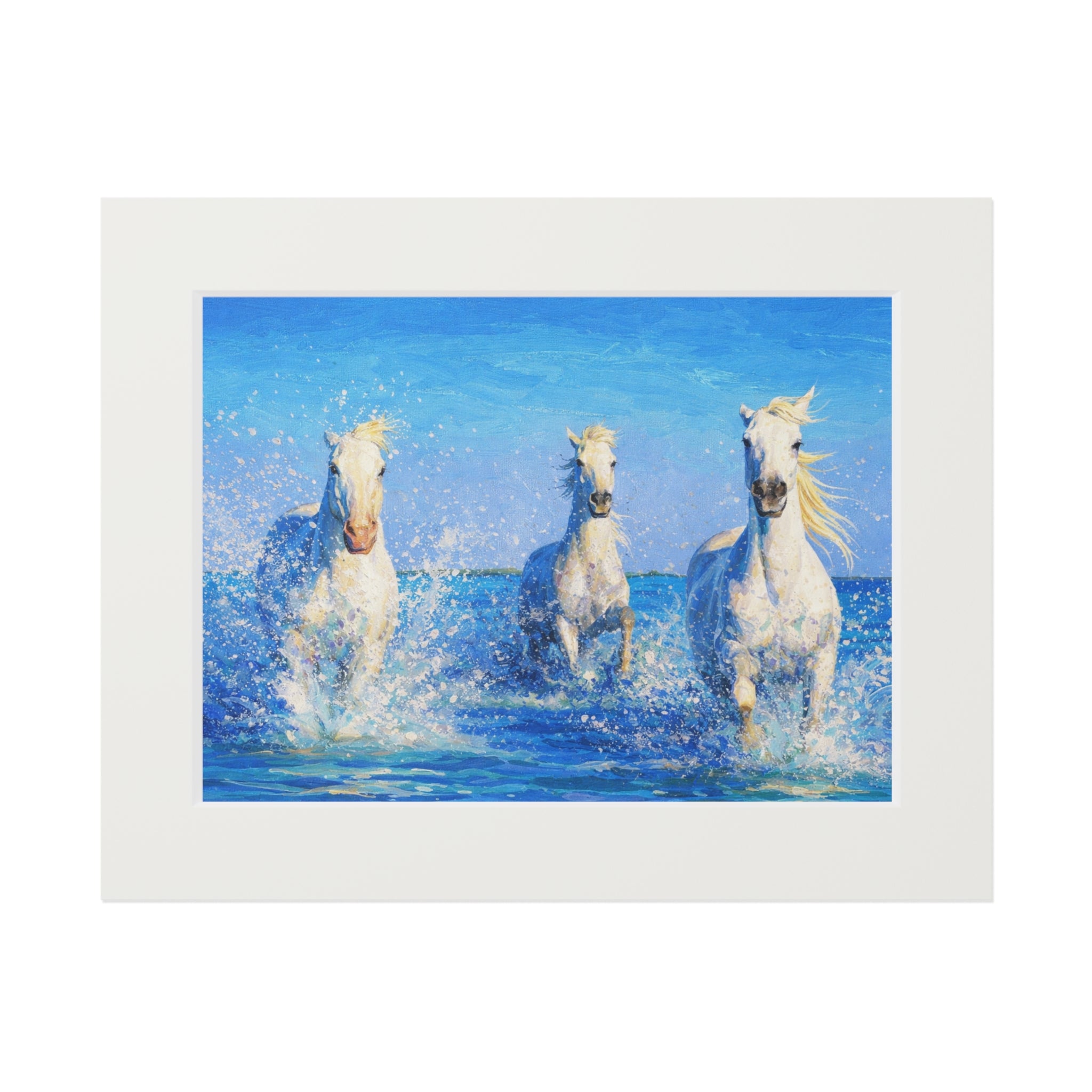 Connemara Pony - Acrylic Fine Art Print (Passepartout Frame)
